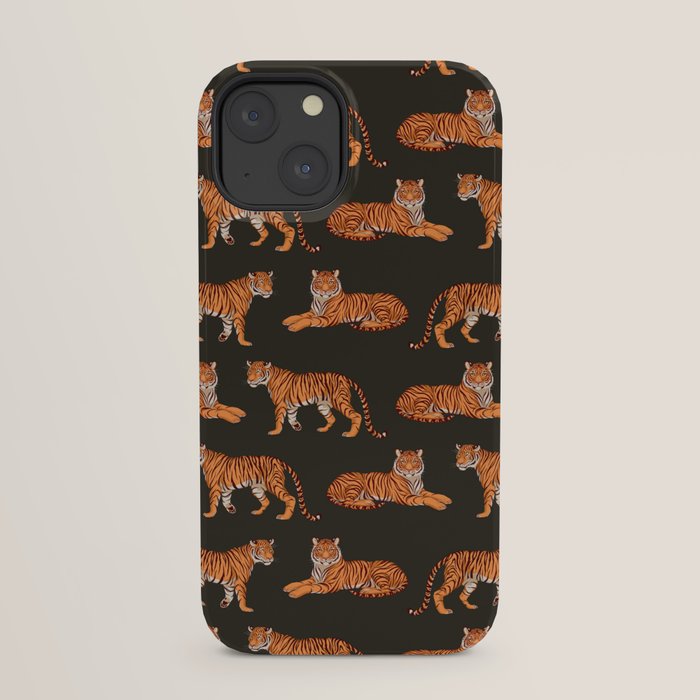 Tigers - Charcoal Black iPhone Case Gallery Image 29