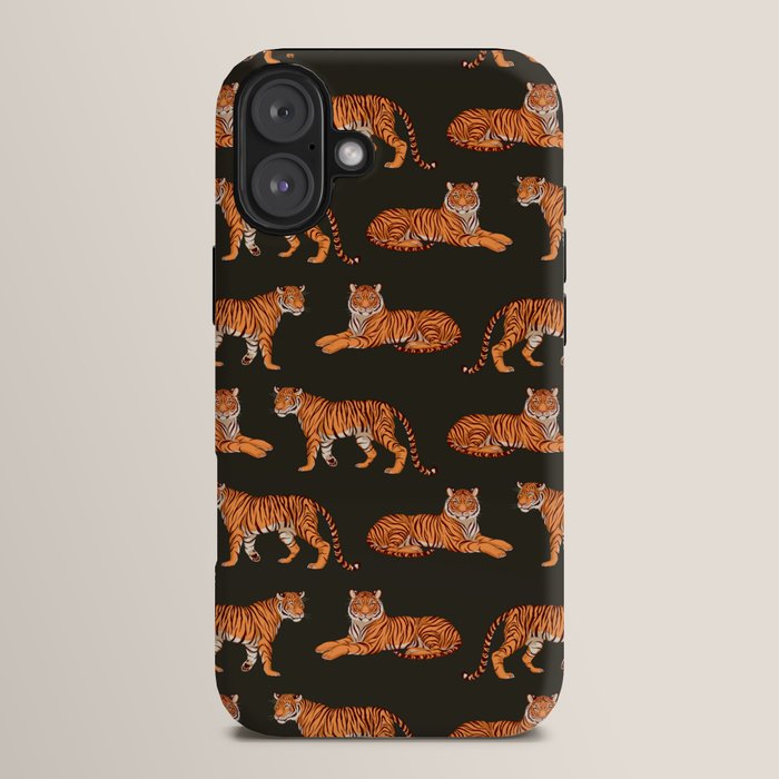 Tigers - Charcoal Black iPhone Case Gallery Image 14