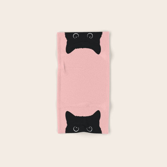 Black Cat Hand & Bath Towel Gallery Image 1