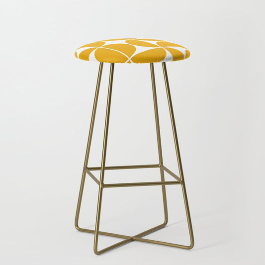 Mid Century Modern Geometric 04 Yellow Stool Gallery Image 2
