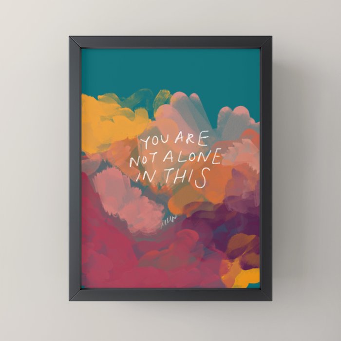 You Are Not Alone In This Mini Art Print Gallery Image 3