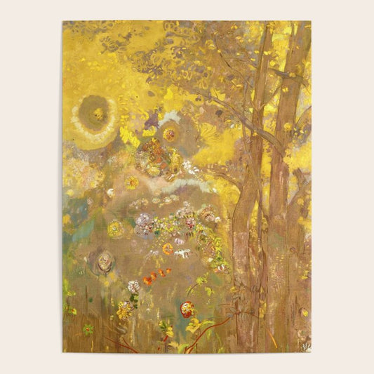 Odilon Redon "Trees on a yellow Background" Poster Gallery Image 1