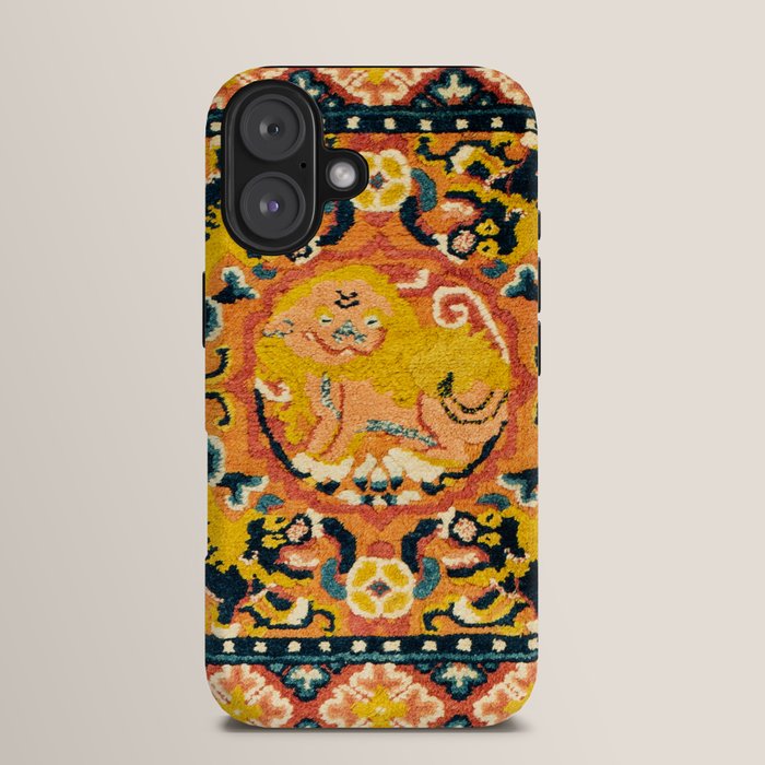 Shigatse Khagangma Antique Tibetan Seat Mat Print iPhone Case Gallery Image 13