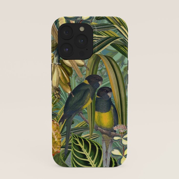 Vintage & Shabby Chic - Green Tropical Bird Flower Garden iPhone Case Gallery Image 39