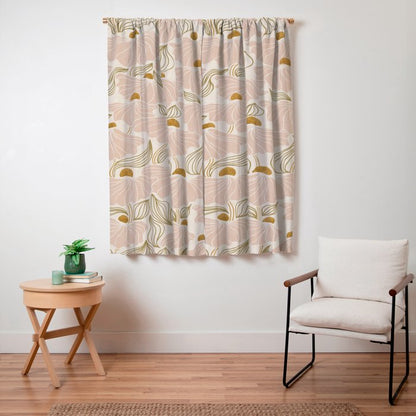 calming essentialsNatural flow meadow blush Window Curtain Gallery Image 7