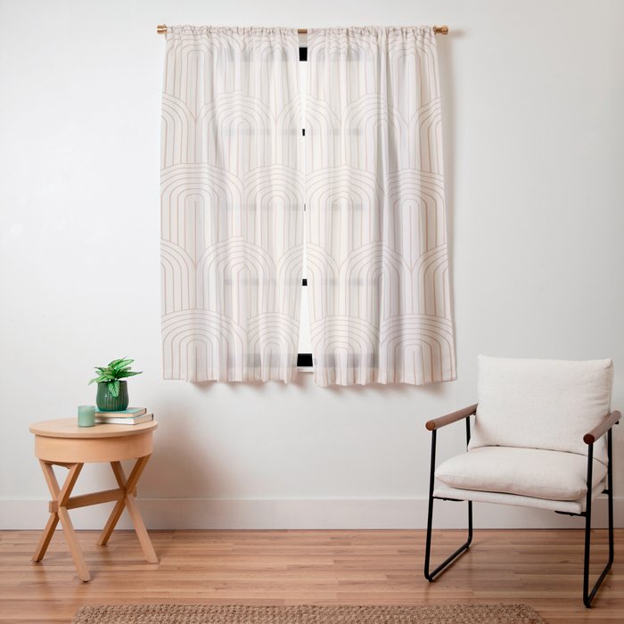 Art Deco Arch Pattern XIV Window Curtain Gallery Image 11