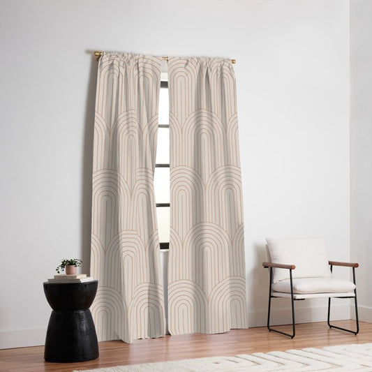 Art Deco Arch Pattern XIV Window Curtain Gallery Image 2