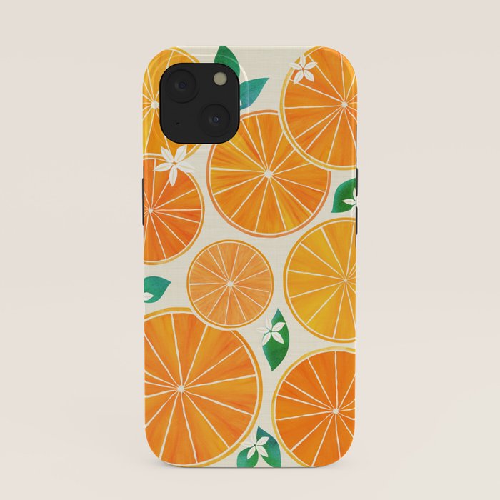 Orange Slices With Blossoms iPhone Case Gallery Image 37