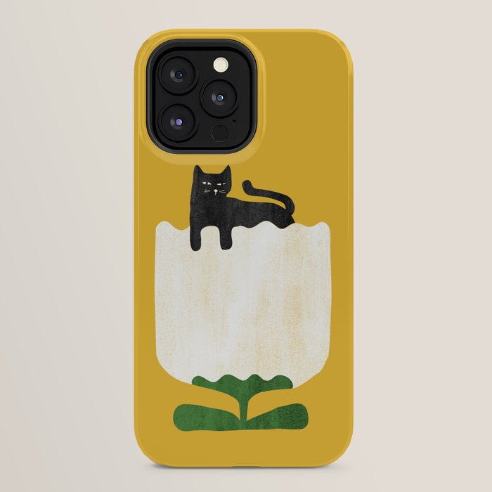 Still life with cat and flower iPhone Case Gallery Image 32