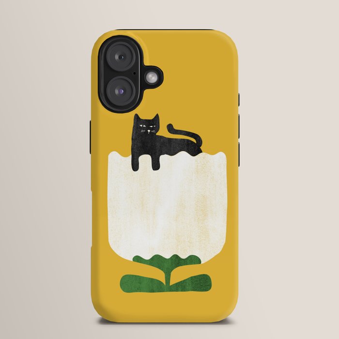 Still life with cat and flower iPhone Case Gallery Image 13
