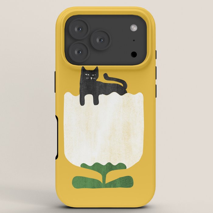 Still life with cat and flower iPhone Case Gallery Image 7