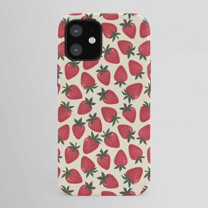 Hand Drawn Vintage Strawberry Pattern iPhone Case Gallery Image 41