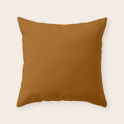 Burnt Orange Solid Color Throw Pillow Gallery Image 6