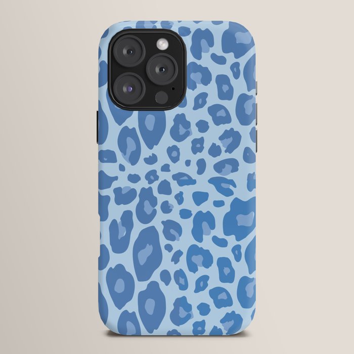 ultra bold leopard blue pastel iPhone Case Gallery Image 16