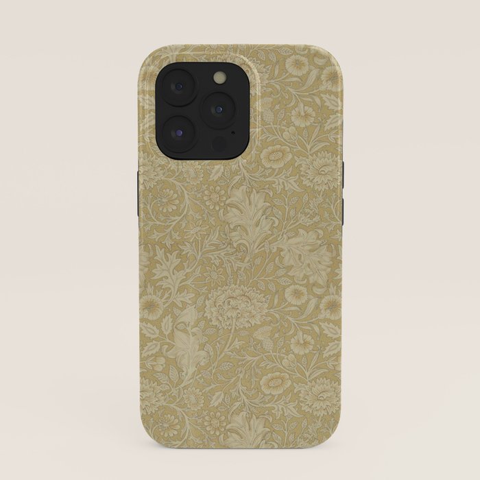 William Morris Vintage Double Bough Antique Gold iPhone Case Gallery Image 39