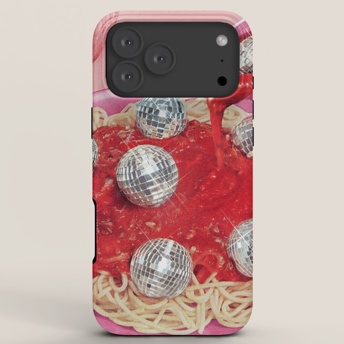 Spaghetti Disco Balls - Pink and Red iPhone Case Gallery Image 8
