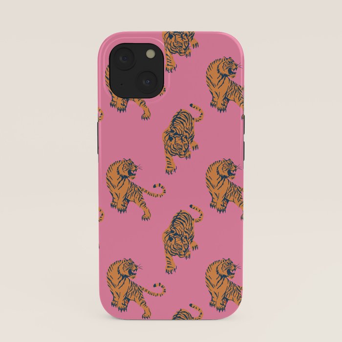 tiger print pink iPhone Case Gallery Image 37