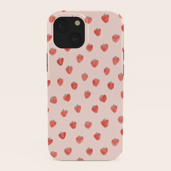 Strawberries on Pink iPhone Case Gallery Image 38