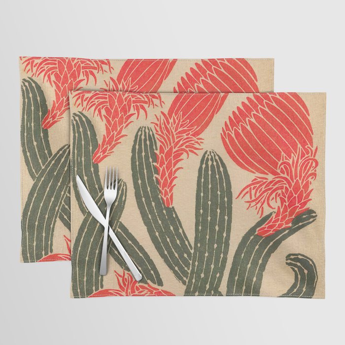 Mexico, Cactus Vintage Wall Art Placemat Gallery Image 2