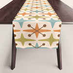Mid Century Modern Googie Star Pattern Mid Mod Table Runner Gallery Image 1