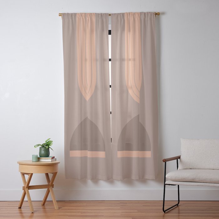 Abstraction_Balance_Round_Bohemian_Shape_Minimalism_001 Window Curtain Gallery Image 9