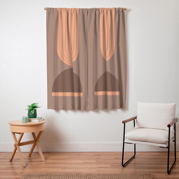Abstraction_Balance_Round_Bohemian_Shape_Minimalism_001 Window Curtain Gallery Image 3