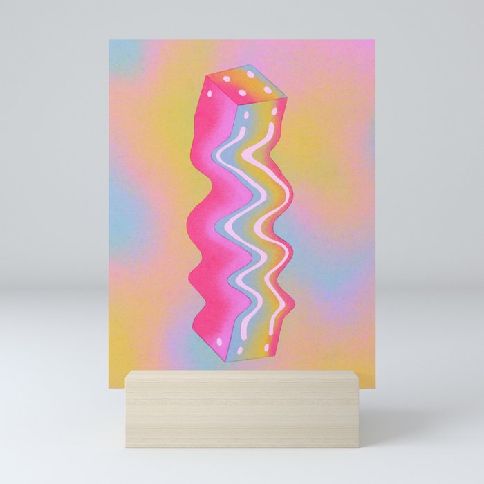 Cube in Full Color Mini Art Print Gallery Image 5