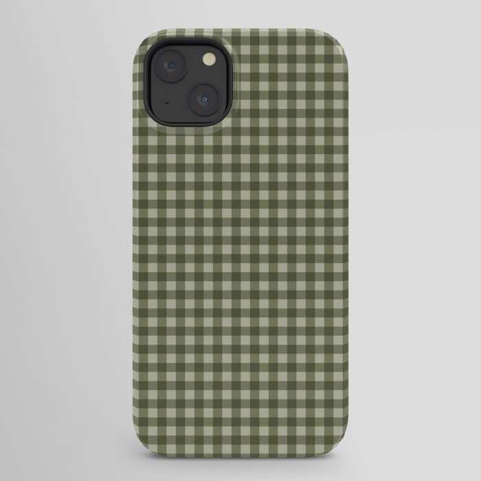 Gingham Plaid Pattern - Natural Green iPhone Case Gallery Image 30