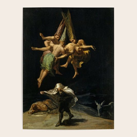 Francisco Goya "Witches' Flight also known as Witches in Flight or Witch" Poster Gallery Image 1