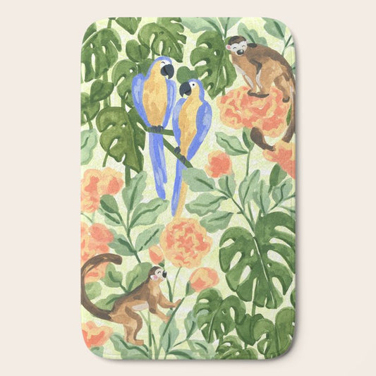 Monkeys and Parrots Bath Mat Gallery Image 2