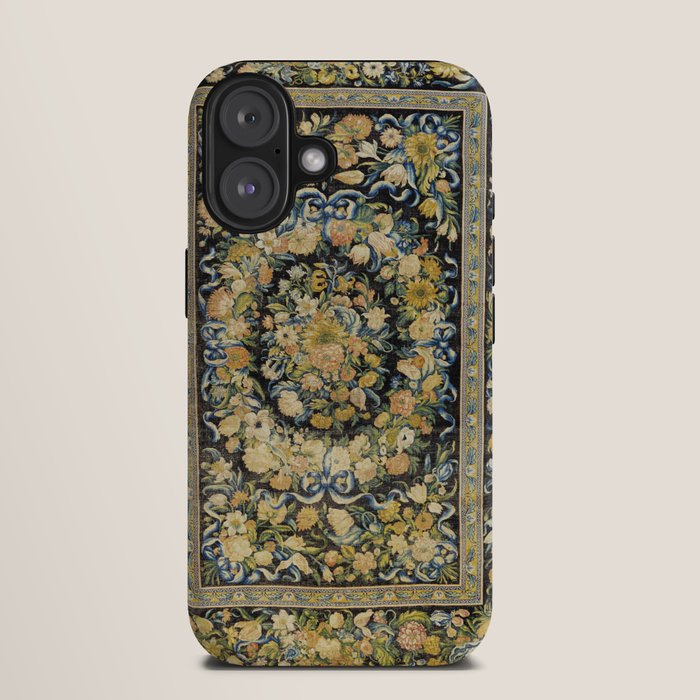 Louis XIV Savonnerie French Floral Carpet Print iPhone Case Gallery Image 9