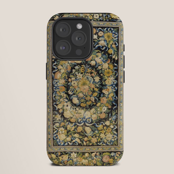 Louis XIV Savonnerie French Floral Carpet Print iPhone Case Gallery Image 11