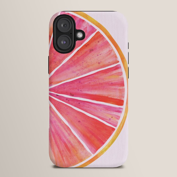 Sunny Grapefruit Watercolor iPhone Case Gallery Image 14