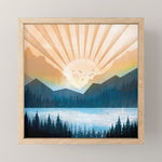 Mountain Lake Sunrise Mini Art Print Gallery Image 1
