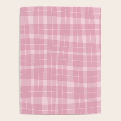 Wavy Plaid Pink Poster Gallery Image 3