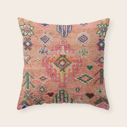 Moroccan Berber Traditional Carpet Throw Pillow Gallery Image 6