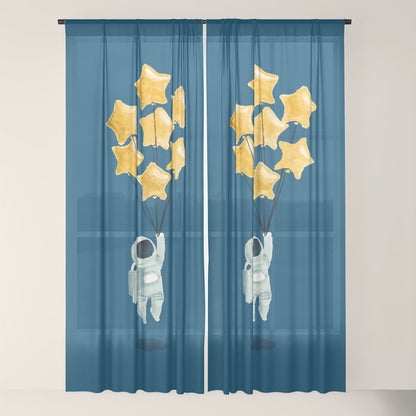Astronaut's dream Window Curtain Gallery Image 18