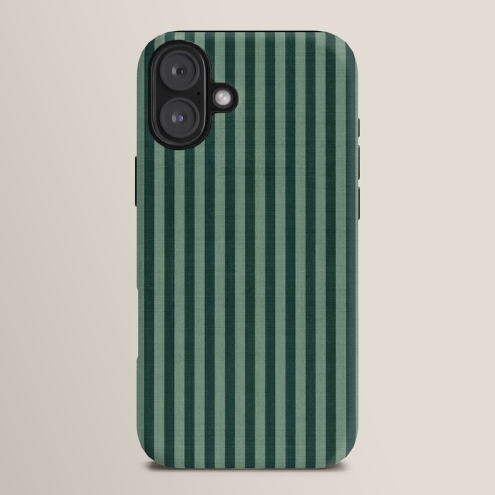 Pinstripe in Green iPhone Case Gallery Image 14