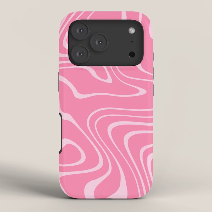 Pink Abstract Swirl Pattern iPhone Case Gallery Image 3