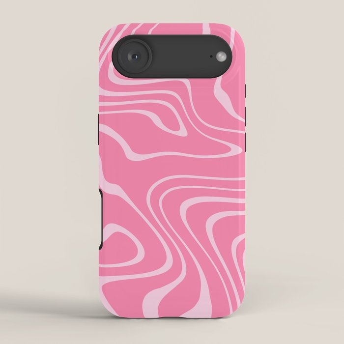 Pink Abstract Swirl Pattern iPhone Case Gallery Image 2