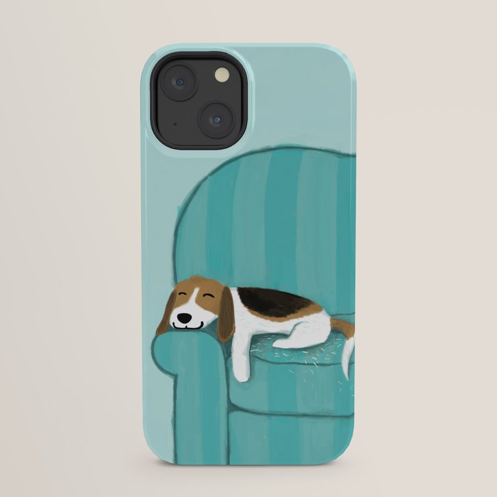Happy Couch Beagle | Cute Sleeping Dog iPhone Case Gallery Image 29