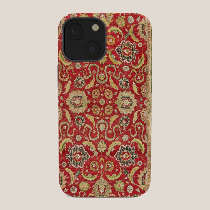 Isphahan Antique Central Persian Rug Print iPhone Case Gallery Image 34