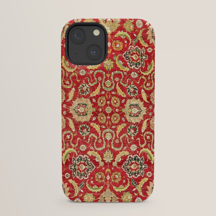 Isphahan Antique Central Persian Rug Print iPhone Case Gallery Image 29