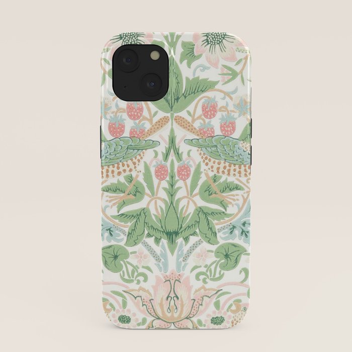 William Morris Strawberry Thief Cochineal Willow iPhone Case Gallery Image 37