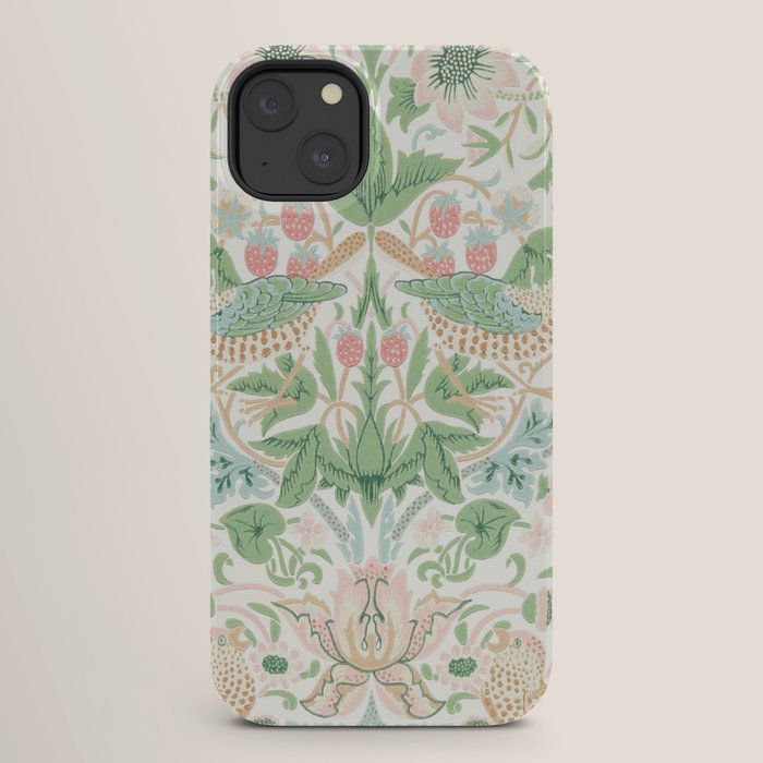 William Morris Strawberry Thief Cochineal Willow iPhone Case Gallery Image 26