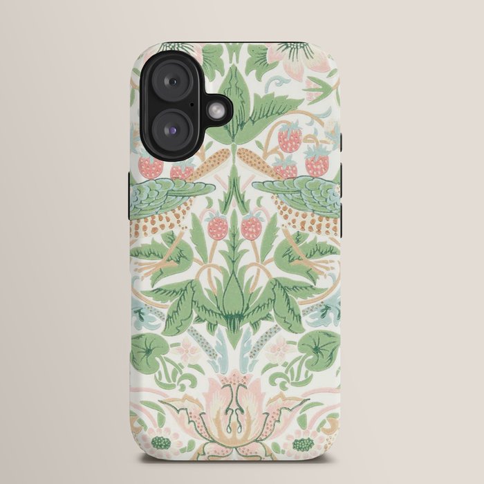 William Morris Strawberry Thief Cochineal Willow iPhone Case Gallery Image 13