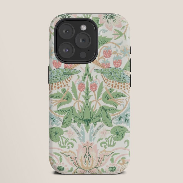 William Morris Strawberry Thief Cochineal Willow iPhone Case Gallery Image 11
