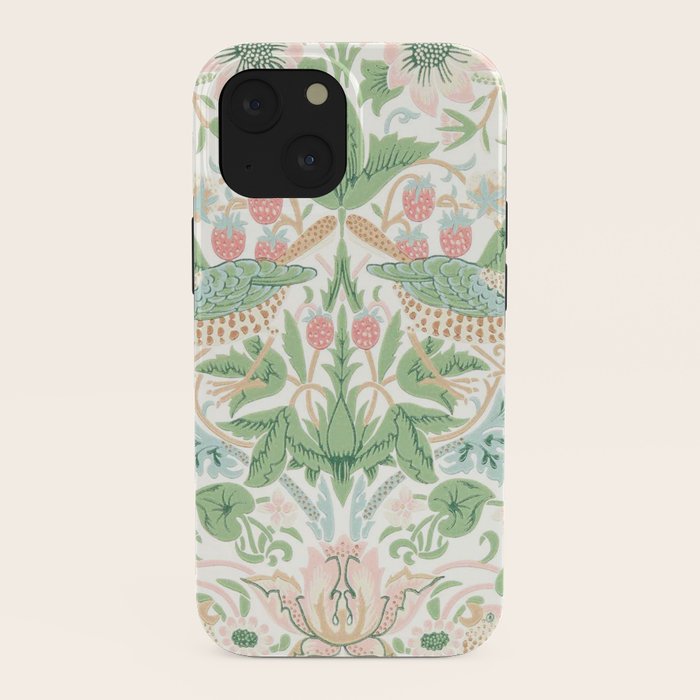 William Morris Strawberry Thief Cochineal Willow iPhone Case Gallery Image 38