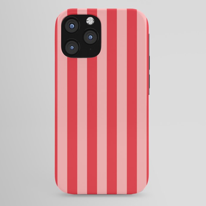 Bold Vertical Stripes Pattern (red/pink) iPhone Case Gallery Image 44