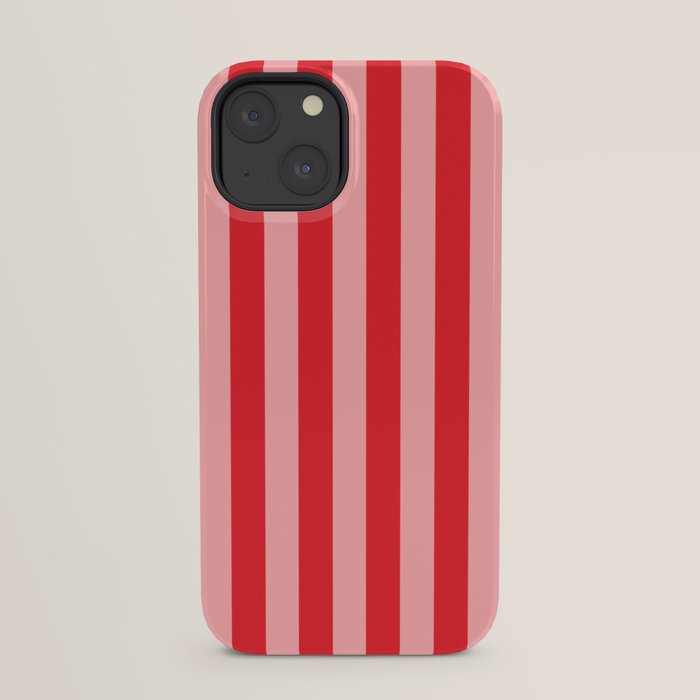 Bold Vertical Stripes Pattern (red/pink) iPhone Case Gallery Image 21